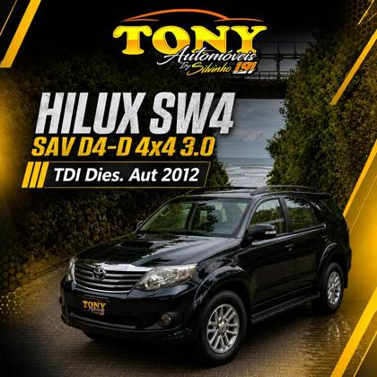 TOYOTA HILUX SW4 3.0 SRV 4X4 16V TURBO INTERCOOLER DIESEL 4P AUTOMÁTICO TOYOTA HILUX SW4 3.0 SRV 4X4 16V TURBO INTERCOOLER DIESEL 4P AUTOMÁTICO